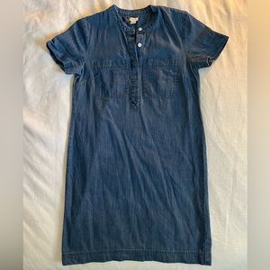 J.Crew Factory Chambray Shift Dress - XS